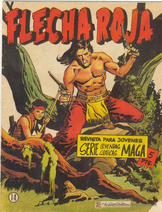 Tebeos: (COM-658)COMIC FLECHA ROJA N&ordm;14 - Foto 1