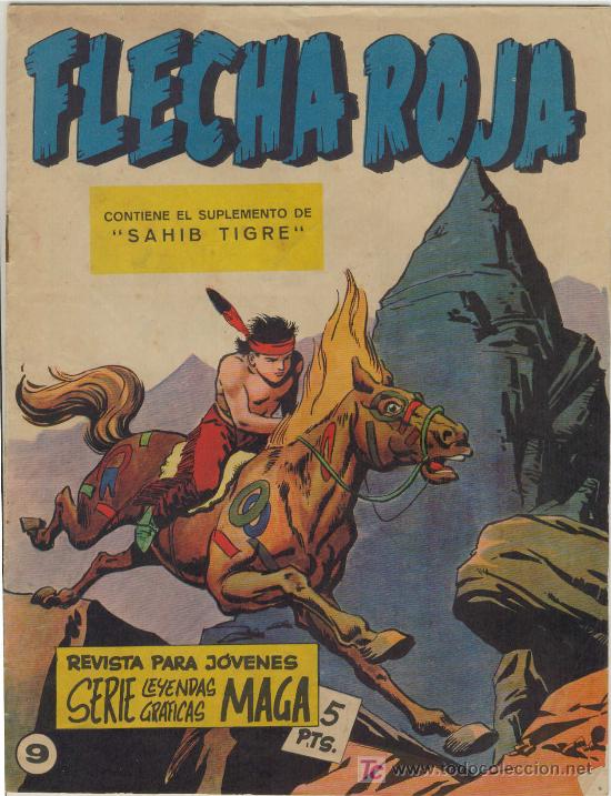 Tebeos: (COM-664)COMIC FLECHA ROJA N&ordm;9 - Foto 1