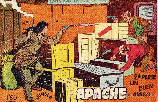 Tebeos: apache n&ordm;14 (2&ordf;&eacute;poca) Dibujos Claudio Tinoco. Cuadernillo original - Foto 1