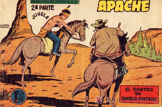 Tebeos: Apache n&ordm; 61 (2&ordm;parte) Dibujos de Claudio Tinoco. Cuadernillo original - Foto 1