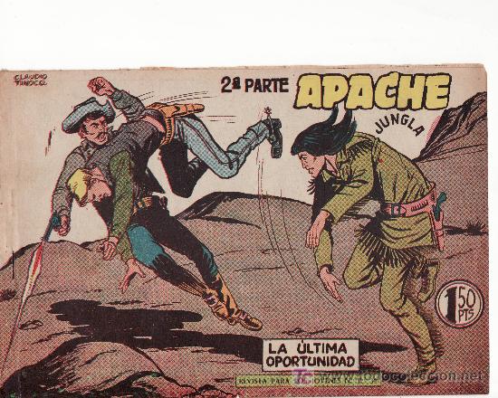 Tebeos: APACHE II-59.COMIC ORIGINAL. A&Ntilde;O 1958 - PORTADA DE CLAUDIO TINOCO.EDITORIAL MAGA - Foto 1