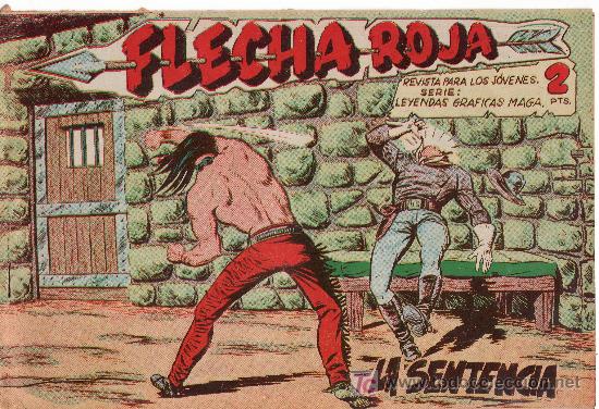 Tebeos: FLECHA ROJA -A&Ntilde;O 1962. COMIC ORIGINAL N&ordm; 8-LA SENTENCIA - Foto 1