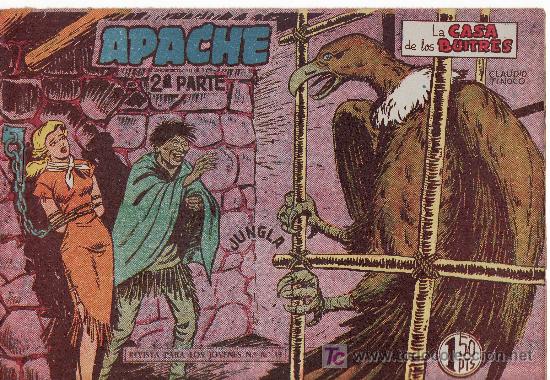 Tebeos: APACHE 2&ordf;PARTE-A&Ntilde;O 1958. COMIC ORIGINAL N&ordm; II-26  LA CASA DE LOS BUITRES - Foto 1