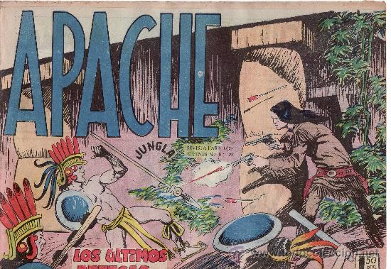 Tebeos: APACHE N&ordm;49. LOS ULTIMOS AZTECAS.COMIC ORIGINAL. - Foto 1