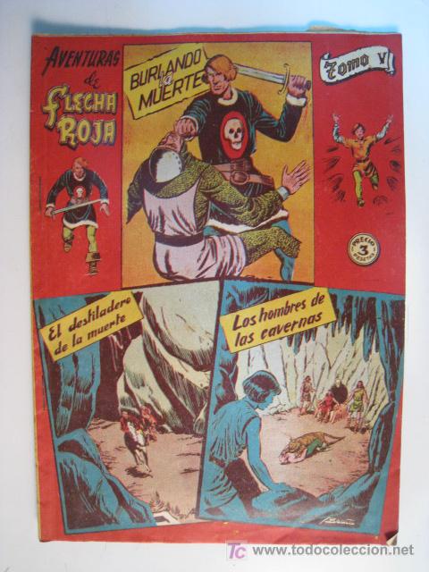 Tebeos: AVENTURAS FLECHA ROJA TOMO 5 (RICART). COMIC ORIGINAL - Foto 1