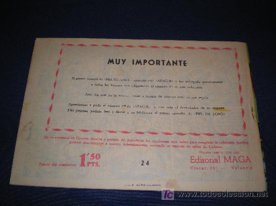 Tebeos: APACHE JUNGLA N&ordm; 24 - EDITORIAL MAGA - ORIGINAL - Foto 2