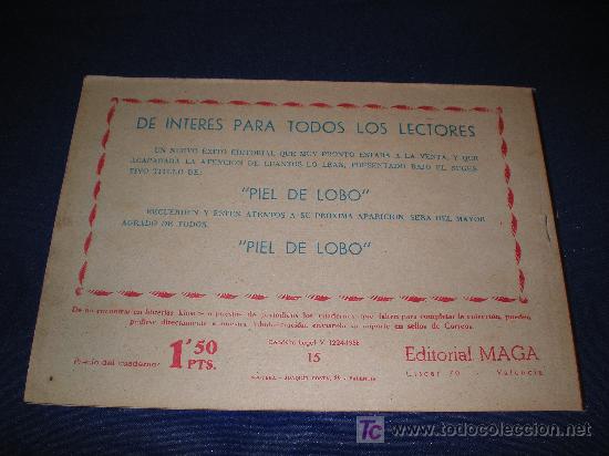 Tebeos: APACHE JUNGLA N&ordm; 15 - EDITORIAL MAGA - ORIGINAL - Foto 2