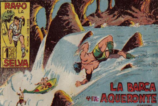 Tebeos: RAYO DE LA SELVA - n&ordm; 9 - LA BARCA Y EL AQUERONTE - Editorial MAGA - ORIGINAL DE 1960 - Foto 1