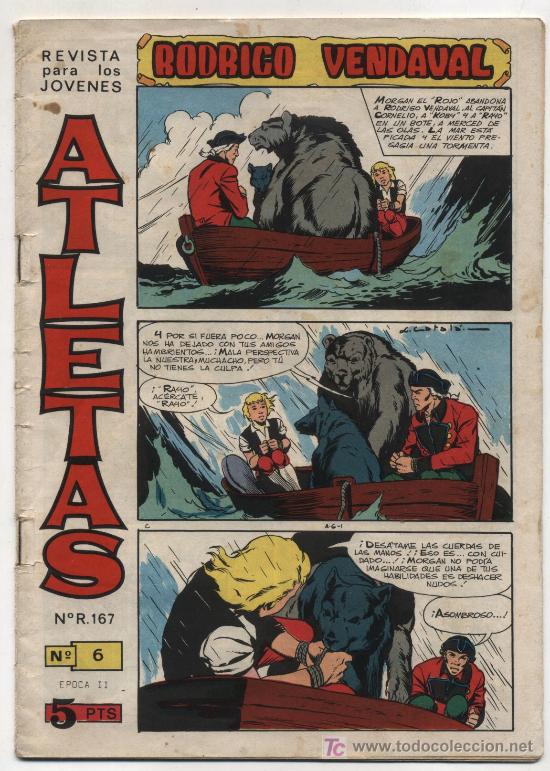 Tebeos: Atletas n&ordm; 6. Maga 1966. Ultimo de la colecci&oacute;n. - Foto 1