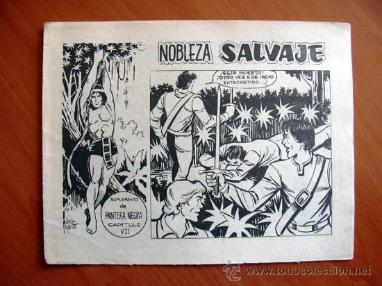 NOBLEZA SALVAJE Nº 7 - SUPLEMENTO DE LA REVISTA PANTERA NEGRA - EDITORIAL MAGA (Tebeos y Comics - Maga - Pantera Negra)