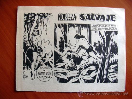 NOBLEZA SALVAJE Nº 8 - SUPLEMENTO DE LA REVISTA PANTERA NEGRA - EDITORIAL MAGA (Tebeos y Comics - Maga - Pantera Negra)