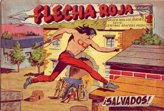 Tebeos: flecha roja n&ordm; 33 ed. maga 1962 - Foto 1