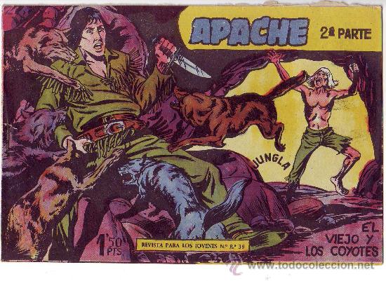 Tebeos: apache 2&ordf; parte - lote de 52 tebeos (del 7 al 69) ed. maga 1958 - Foto 1
