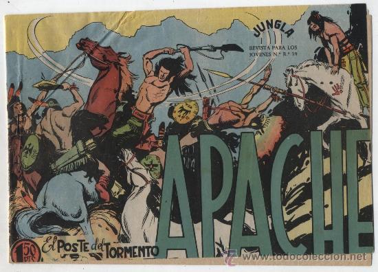 Tebeos: Apache n&ordm; 27: El poste del tormento. Maga 1959. - Foto 1