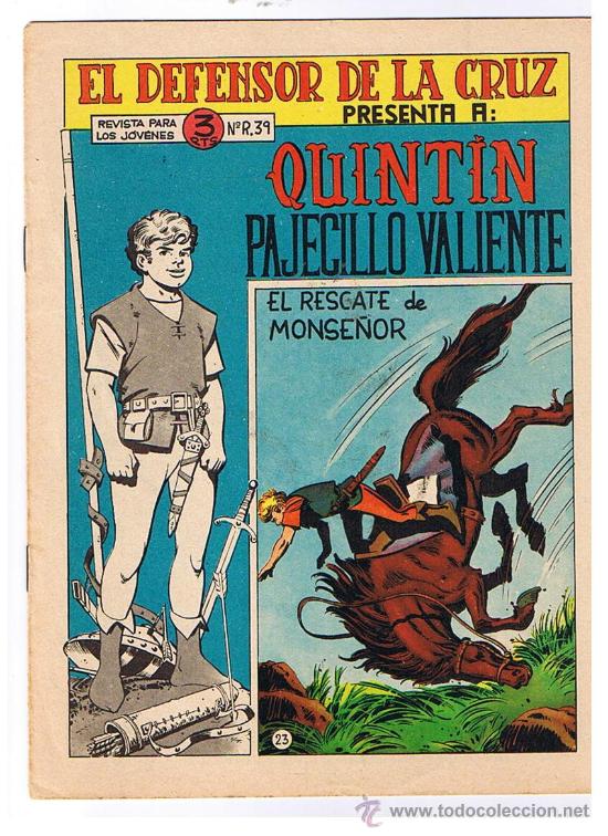 Tebeos: Quint&iacute;n Pajecillo Valiente n&ordm;  23. - Foto 1