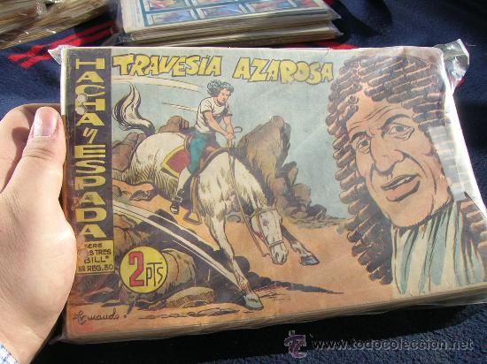 Tebeos: HACHA Y ESPADA COMPLETA ORIGINAL Y SUELTA - Foto 1