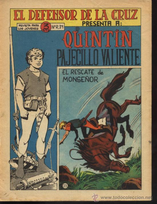 Tebeos: QUINTIN PAJECILLO VALIENTE N&ordm; 23 ULTIMO DE LA COLECCION - Foto 1