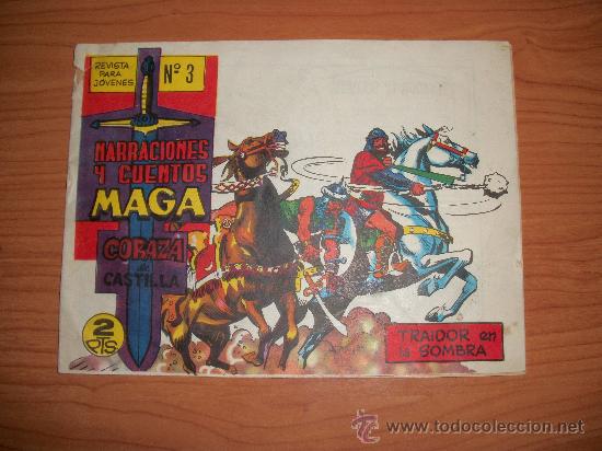 Tebeos: CORAZA DE CASTILLA N&ordm; 3 EDITORIAL MAGA ORIGINAL - Foto 1