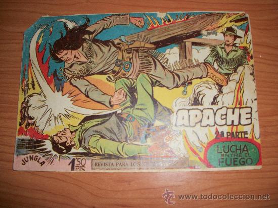 Tebeos: APACHE 2&ordf; PARTE N&ordm; 4 EDITORIAL MAGA 1957 ORIGINAL - Foto 1