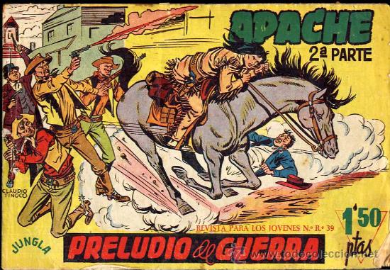 Tebeos: APACHE 2&ordf; PARTE-CLAUDIO TINOCO -SUELTOS CAJA 49 BIBLIOTECA - Foto 1