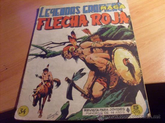 Tebeos: FLECHA ROJA N&ordm; 34 ORIGINAL (COB97) - Foto 1