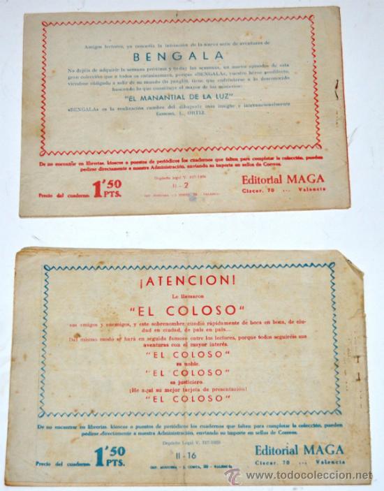 Tebeos: LOTE DE 2 - BENGALA- 2&ordf; PARTE N&ordm; 2 Y 16 - Foto 4
