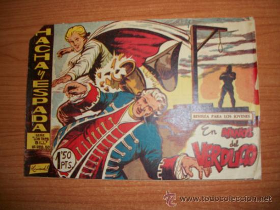 Tebeos: HACHA Y ESPADA N&ordm; 7 EDITORIAL MAGA ORIGINAL - Foto 1