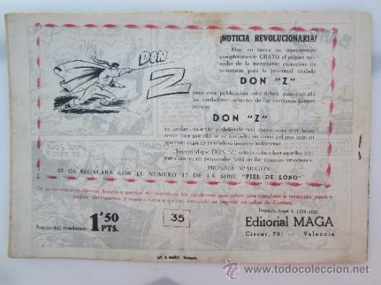 Tebeos: apache , numero 35 el loco y el tesoro , editorial maga 1958 - Foto 2