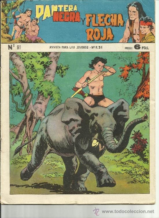 Tebeos: PANTERA NEGRA Y FLECHA ROJA REVISTA N&ordm; 91 - Foto 1