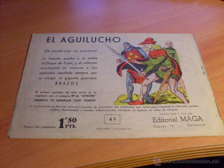Tebeos: APACHE N&ordm; 47 PRIMERA SERIE. (ORIGINAL ED. MAGA) (COB204) - Foto 2