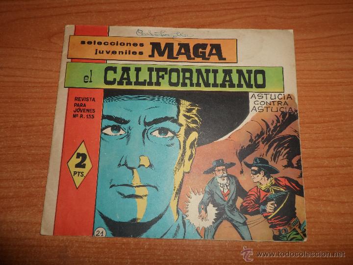 Tebeos: EL CALIFORNIANO N&ordm; 21 EDITORIAL MAGA ORIGINAL - Foto 1