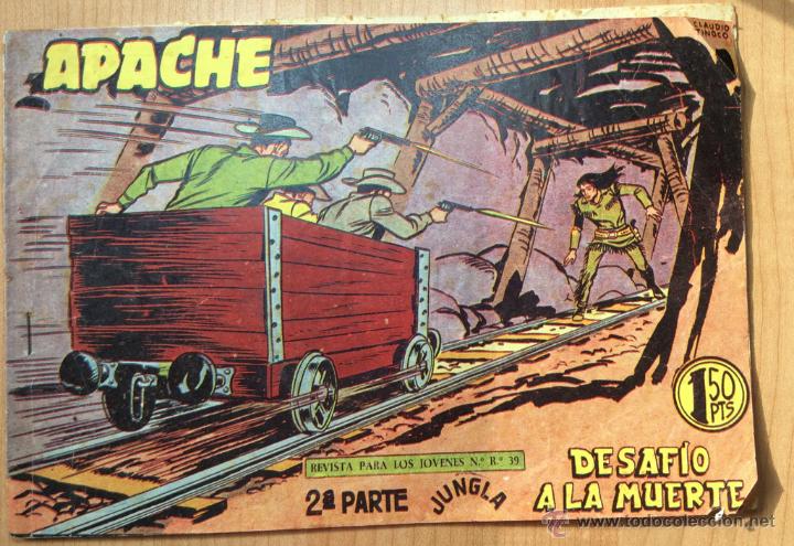 Tebeos: APACHE 2&ordf; PARTE N&ordm; 65 - DESAF&Iacute;O A LA MUERTE - MAGA 1958 - Foto 1