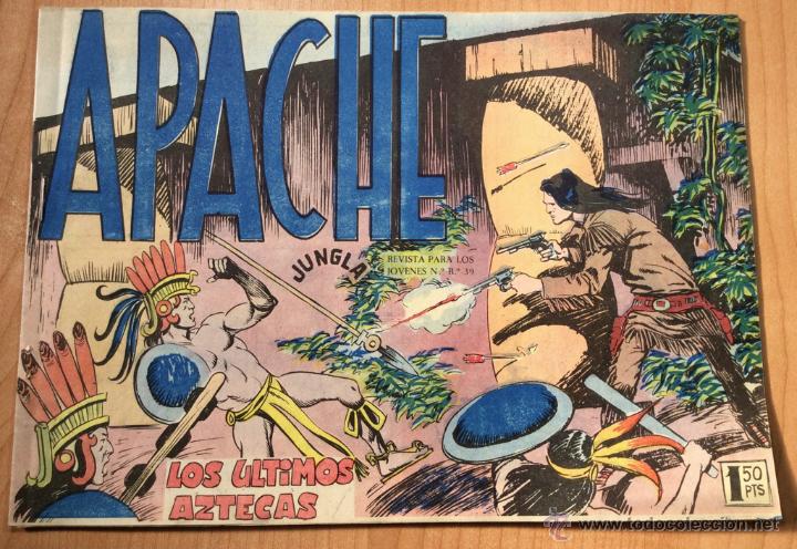 Tebeos: APACHE N&ordm; 49 - LOS &Uacute;LTIMOS AZTECAS - MAGA 1959 - Foto 1