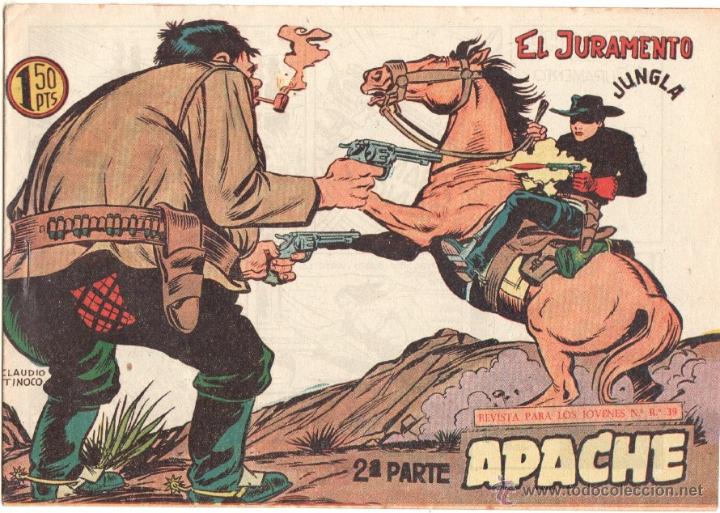 Tebeos: APACHE 2&ordm; N&ordm; 19 ORIGINAL EDITORIAL MAGA 1958 COMO NUEVO - Foto 1