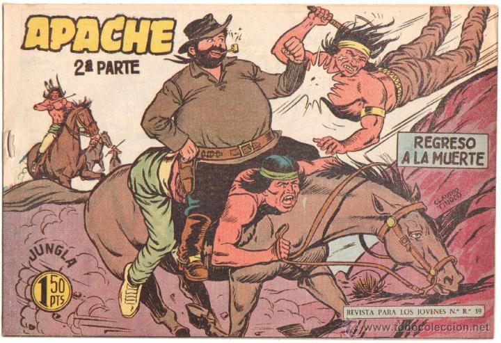 Tebeos: APACHE 2&ordf; N&ordm; 24 ORIGINAL EDITORIAL MAGA 1958 COMO NUEVO, - Foto 1