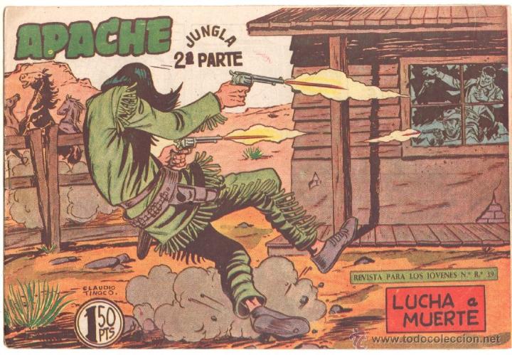 Tebeos: APACHE 2&ordf; N&ordm; 43 ORIGINAL EDITORIAL MAGA 1958 COMO NUEVO - Foto 1