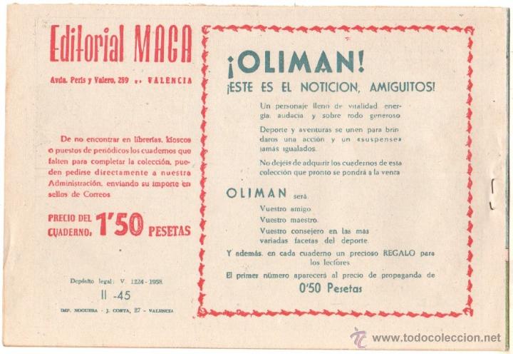 Tebeos: APACHE 2&ordf; N&ordm; 45 ORIGINAL EDITORIAL MAGA 1958 COMO NUEVO, - Foto 2
