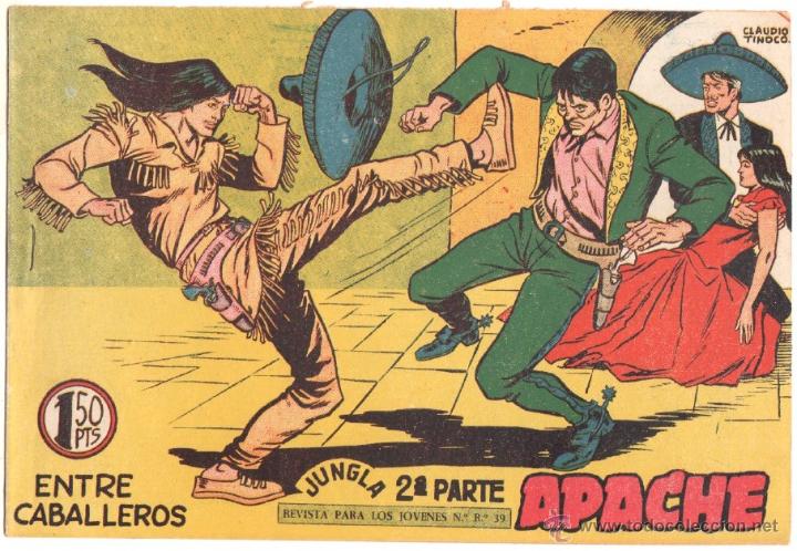 Tebeos: APACHE 2&ordf; N&ordm; 48 ORIGINAL EDITORIAL MAGA 1958 COMO NUEVO, - Foto 1