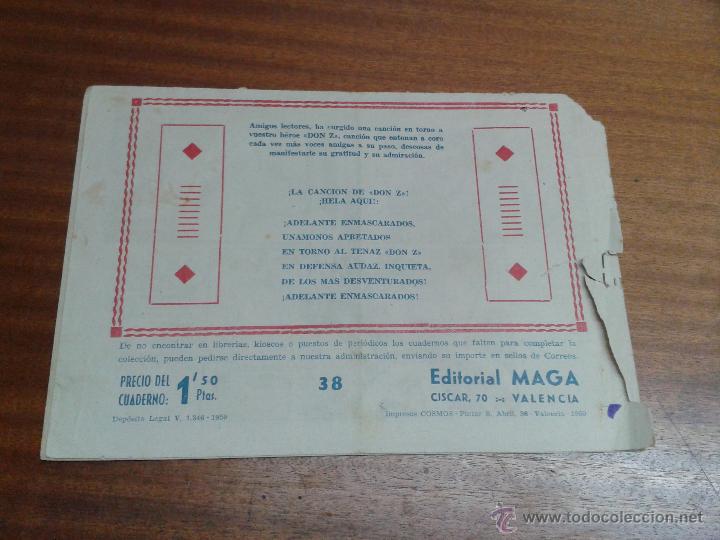 Tebeos: DON Z N&ordm; 38 / MAGA ORIGINAL - Foto 2