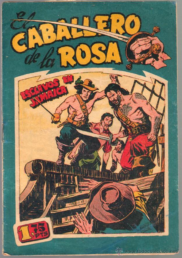 Tebeos: EL CABALLERO DE LA ROSA Nº 2,3 Y 4 ORIGINAL EDITORIAL MAGA 1958 - DIBUJOS DE JOSE ORTIZ - Foto 3 - 50141806