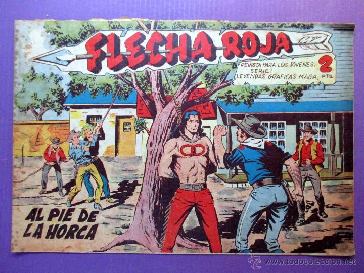 Tebeos: FLECHA ROJA - N&ordm; 37 - EDITORIAL MAGA - ORIGINAL - Foto 1