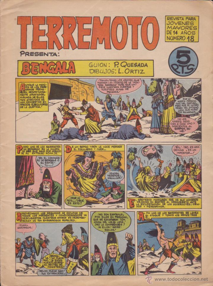 Tebeos: COMIC COLECCION TERREMOTO N&ordm; 18 - Foto 1