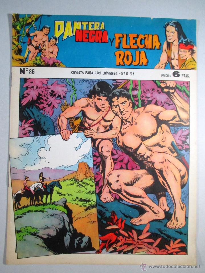 Tebeos: PANTERA NEGRA Y FLECHA ROJA , N&ordm; 86 , MAGA - Foto 1