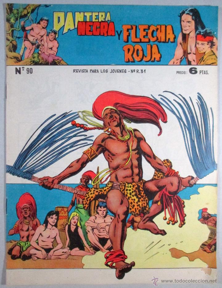 Tebeos: PANTERA NEGRA Y FLECHA ROJA , N&ordm; 90 , MAGA - Foto 1