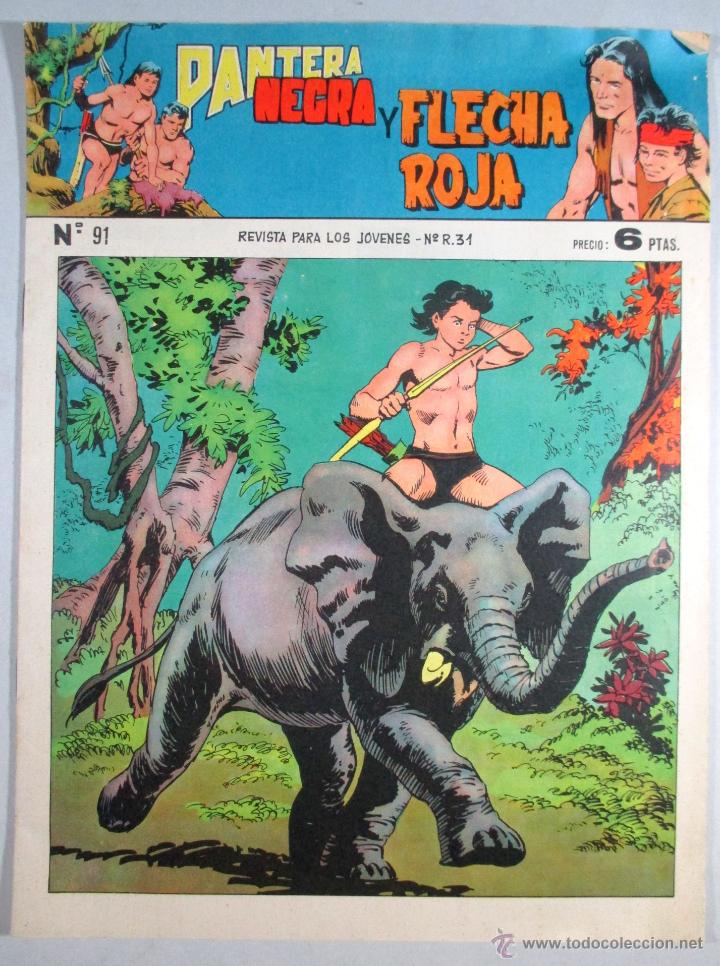 Tebeos: PANTERA NEGRA Y FLECHA ROJA , N&ordm; 91 , MAGA - Foto 1