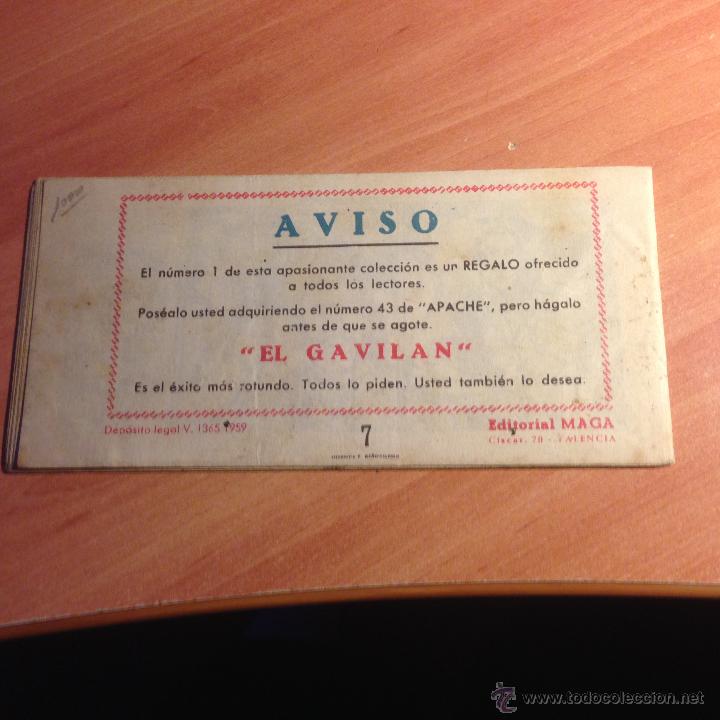 Tebeos: GAVILAN N&ordm; 7 (ORIGINAL ED. MAGA) (COB41) - Foto 2