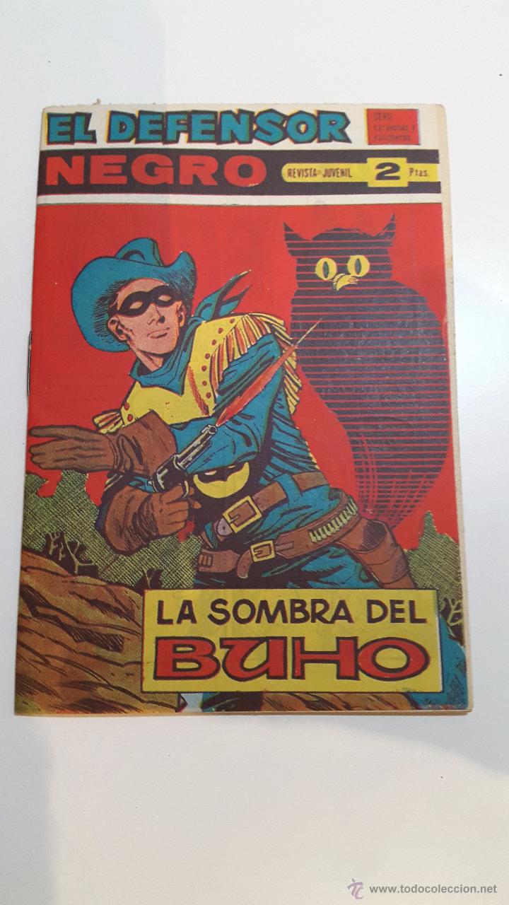 Tebeos: El Defensor Negro n&uacute;m. 45 - La Sombre del Buho - Foto 1