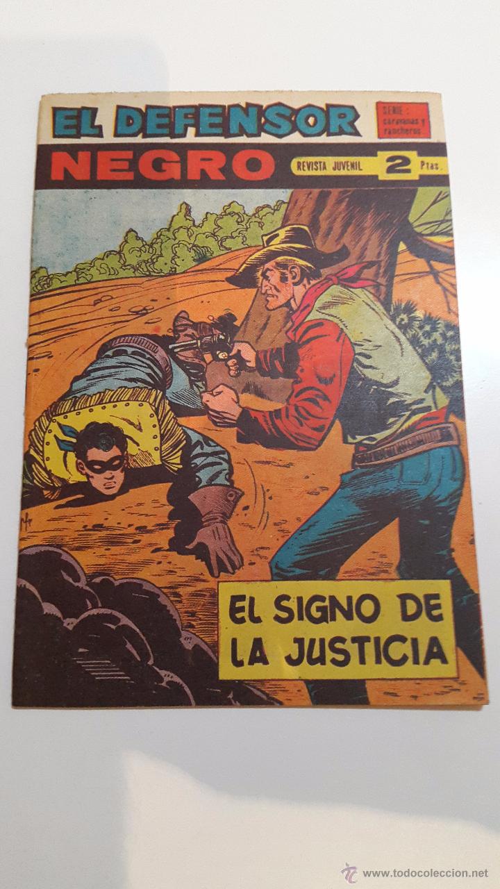 Tebeos: El Defensor Negro n&uacute;m. 56 - Signo de Justicia - Foto 1