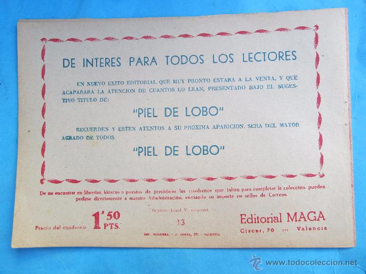 Tebeos: apache primera serie , numero 13 halcon rojo , original 1958 maga - Foto 3