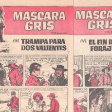 Tebeos: CUADERNOS HEROES, MASCARA GRIS NºS - 5 Y 6, ORIGINALES EDI. BRUGUERA 1964